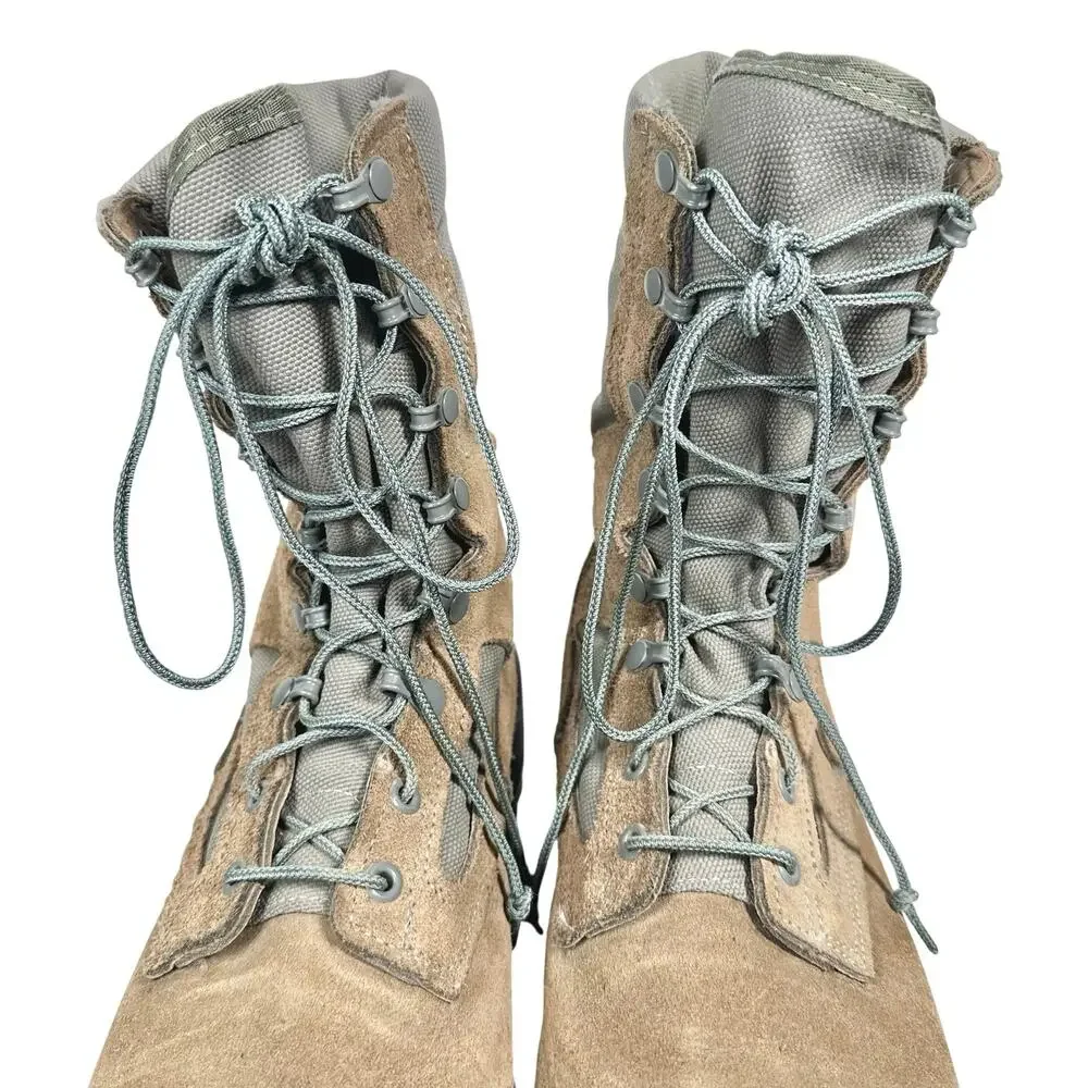 Belleville | Men | AFTW Sage Tan Gore-Tex Vibram Suede Combat Boots | 12.5 R